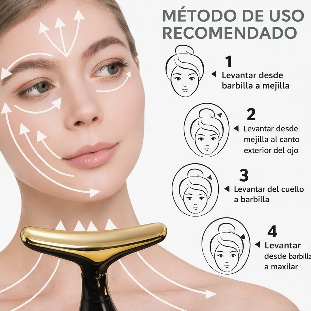 Masajeador Eléctrico Facial 3 en 1